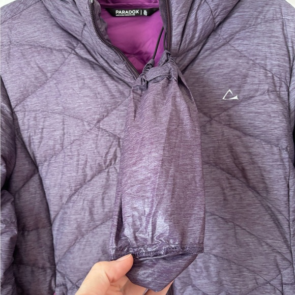 Women’s Paradox Purple Packable Lightweight Down Puffer Jacket Size XL - Picture 6 of 16